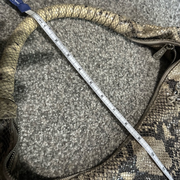 Michael Kors Snakeskin Patterned Hobo Shoulder Bag Purse AS IS - Picture 13 of 16